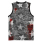 Langston Hughes Basketball Jersey Urban Brick Wall Design with Protest Art and Poetry Powerful Quotes - African Pride