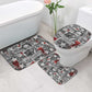 Langston Hughes Bathroom Set Urban Brick Wall Design with Protest Art and Poetry Powerful Quotes - African Pride