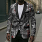 Langston Hughes Blazer Urban Brick Wall Design with Protest Art and Poetry Powerful Quotes - African Pride