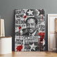 Langston Hughes Canvas Wall Art Urban Brick Wall Design with Protest Art and Poetry Powerful Quotes - African Pride
