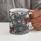 Langston Hughes Ceramic Mug Urban Brick Wall Design with Protest Art and Poetry Powerful Quotes - African Pride