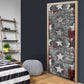Langston Hughes Door Cover Urban Brick Wall Design with Protest Art and Poetry Powerful Quotes - African Pride