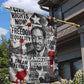 Langston Hughes Garden Flag Urban Brick Wall Design with Protest Art and Poetry Powerful Quotes - African Pride