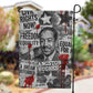 Langston Hughes Garden Flag Urban Brick Wall Design with Protest Art and Poetry Powerful Quotes - African Pride