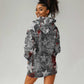 Langston Hughes Hoodie Dress Urban Brick Wall Design with Protest Art and Poetry Powerful Quotes - African Pride