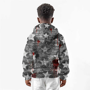 Langston Hughes Kid Hoodie Urban Brick Wall Design with Protest Art and Poetry Powerful Quotes - African Pride