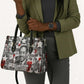 Langston Hughes Leather Bag Urban Brick Wall Design with Protest Art and Poetry Powerful Quotes - African Pride
