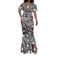 Langston Hughes Mermaid Dress Urban Brick Wall Design with Protest Art and Poetry Powerful Quotes - African Pride