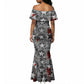 Langston Hughes Mermaid Dress Urban Brick Wall Design with Protest Art and Poetry Powerful Quotes - African Pride
