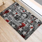 Langston Hughes Rubber Doormat Urban Brick Wall Design with Protest Art and Poetry Powerful Quotes - African Pride