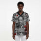 Langston Hughes Scrub Top Urban Brick Wall Design with Protest Art and Poetry Powerful Quotes - African Pride