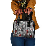 Langston Hughes Shoulder Handbag Urban Brick Wall Design with Protest Art and Poetry Powerful Quotes - African Pride
