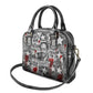 Langston Hughes Shoulder Handbag Urban Brick Wall Design with Protest Art and Poetry Powerful Quotes - African Pride