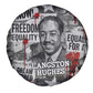 Langston Hughes Spare Tire Cover Urban Brick Wall Design with Protest Art and Poetry Powerful Quotes - African Pride