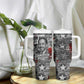 Langston Hughes Tumbler With Handle Urban Brick Wall Design with Protest Art and Poetry Powerful Quotes - African Pride