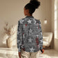 Langston Hughes Women Casual Shirt Urban Brick Wall Design with Protest Art and Poetry Powerful Quotes - African Pride