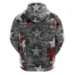 Langston Hughes Zip Hoodie Urban Brick Wall Design with Protest Art and Poetry Powerful Quotes - African Pride