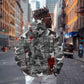 Langston Hughes Zip Hoodie Urban Brick Wall Design with Protest Art and Poetry Powerful Quotes - African Pride