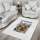 Spirit of Zimbabwe Area Rug Flag Colors and Symbol of Peace