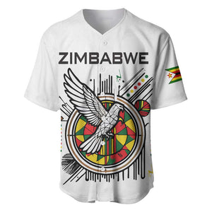 Spirit of Zimbabwe Baseball Jersey Flag Colors and Symbol of Peace