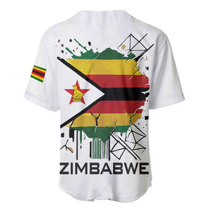 Spirit of Zimbabwe Baseball Jersey Flag Colors and Symbol of Peace