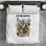 Spirit of Zimbabwe Bedding Set Flag Colors and Symbol of Peace