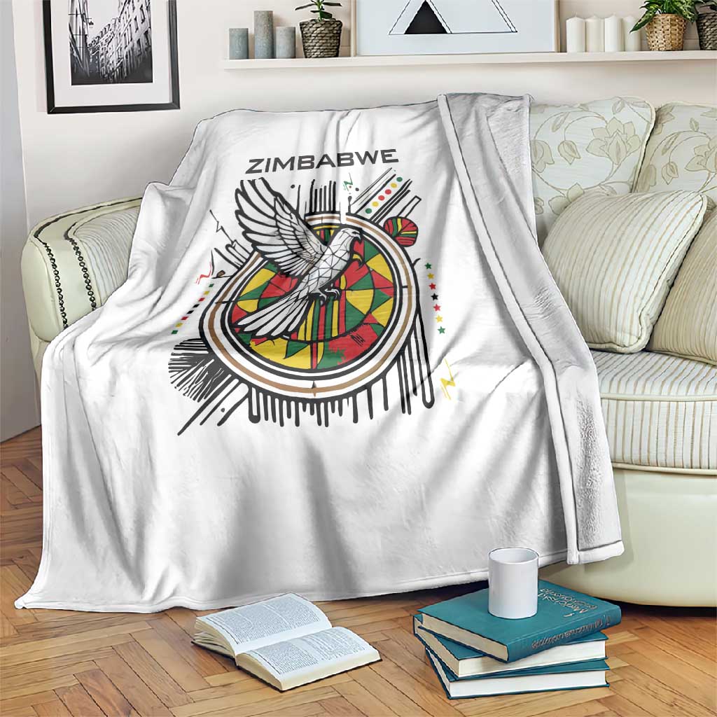 Spirit of Zimbabwe Blanket Flag Colors and Symbol of Peace
