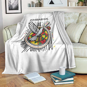 Spirit of Zimbabwe Blanket Flag Colors and Symbol of Peace