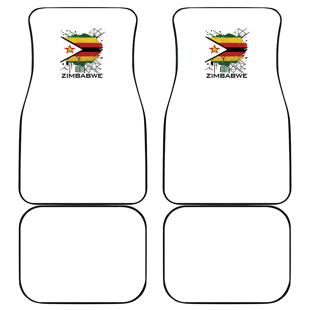 Spirit of Zimbabwe Car Mats Flag Colors and Symbol of Peace