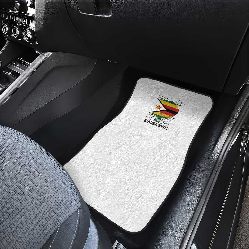 Spirit of Zimbabwe Car Mats Flag Colors and Symbol of Peace