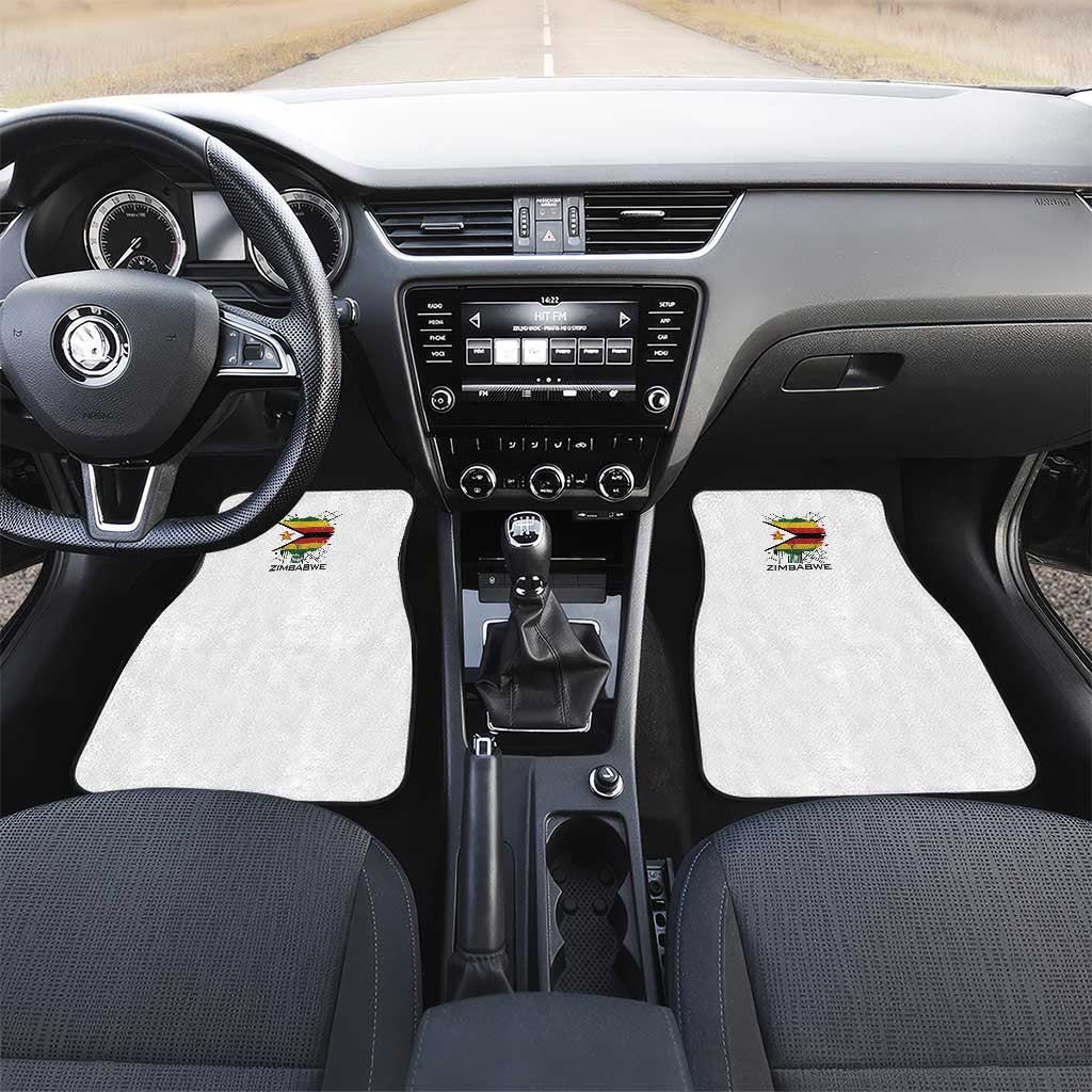 Spirit of Zimbabwe Car Mats Flag Colors and Symbol of Peace