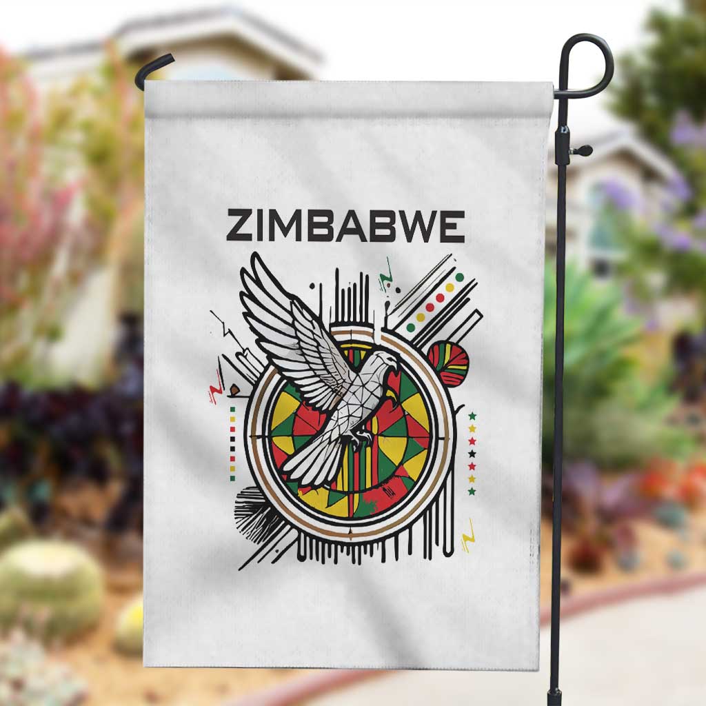 Spirit of Zimbabwe Garden Flag Flag Colors and Symbol of Peace