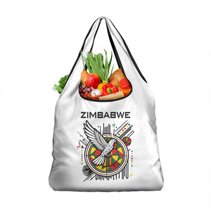 Spirit of Zimbabwe Grocery Bag Flag Colors and Symbol of Peace