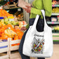 Spirit of Zimbabwe Grocery Bag Flag Colors and Symbol of Peace