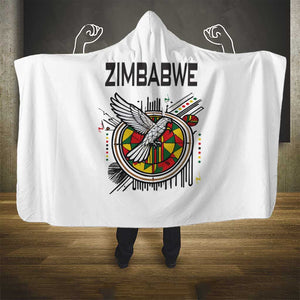 Spirit of Zimbabwe Hooded Blanket Flag Colors and Symbol of Peace