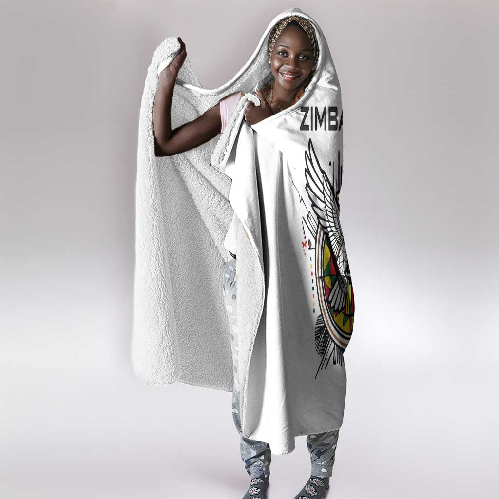 Spirit of Zimbabwe Hooded Blanket Flag Colors and Symbol of Peace
