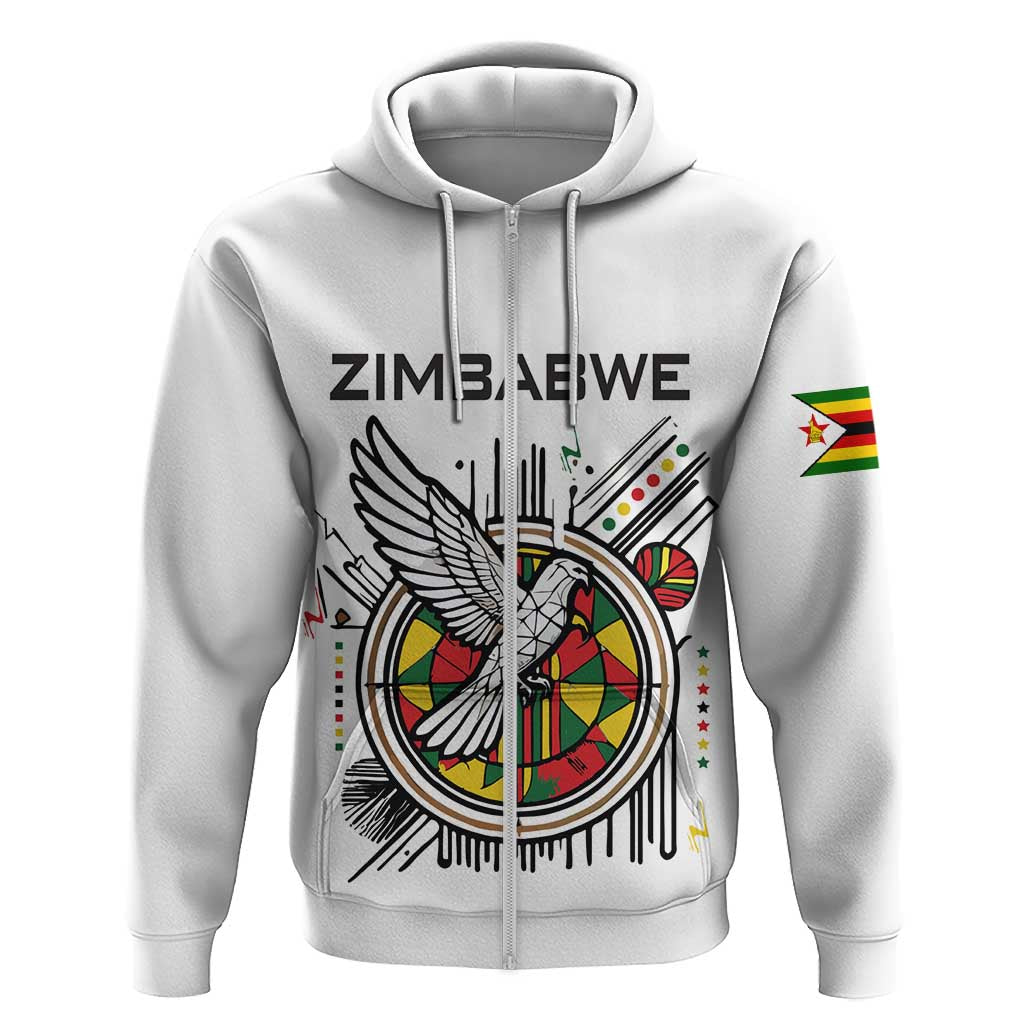 Spirit of Zimbabwe Hoodie Flag Colors and Symbol of Peace