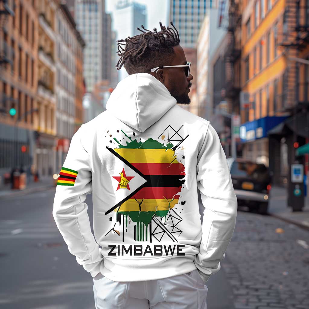 Spirit of Zimbabwe Hoodie Flag Colors and Symbol of Peace