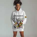 Spirit of Zimbabwe Hoodie Dress Flag Colors and Symbol of Peace