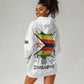Spirit of Zimbabwe Hoodie Dress Flag Colors and Symbol of Peace