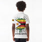 Spirit of Zimbabwe Kid Polo Shirt Flag Colors and Symbol of Peace
