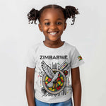 Spirit of Zimbabwe Kid T shirt Flag Colors and Symbol of Peace
