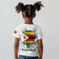 Spirit of Zimbabwe Kid T shirt Flag Colors and Symbol of Peace