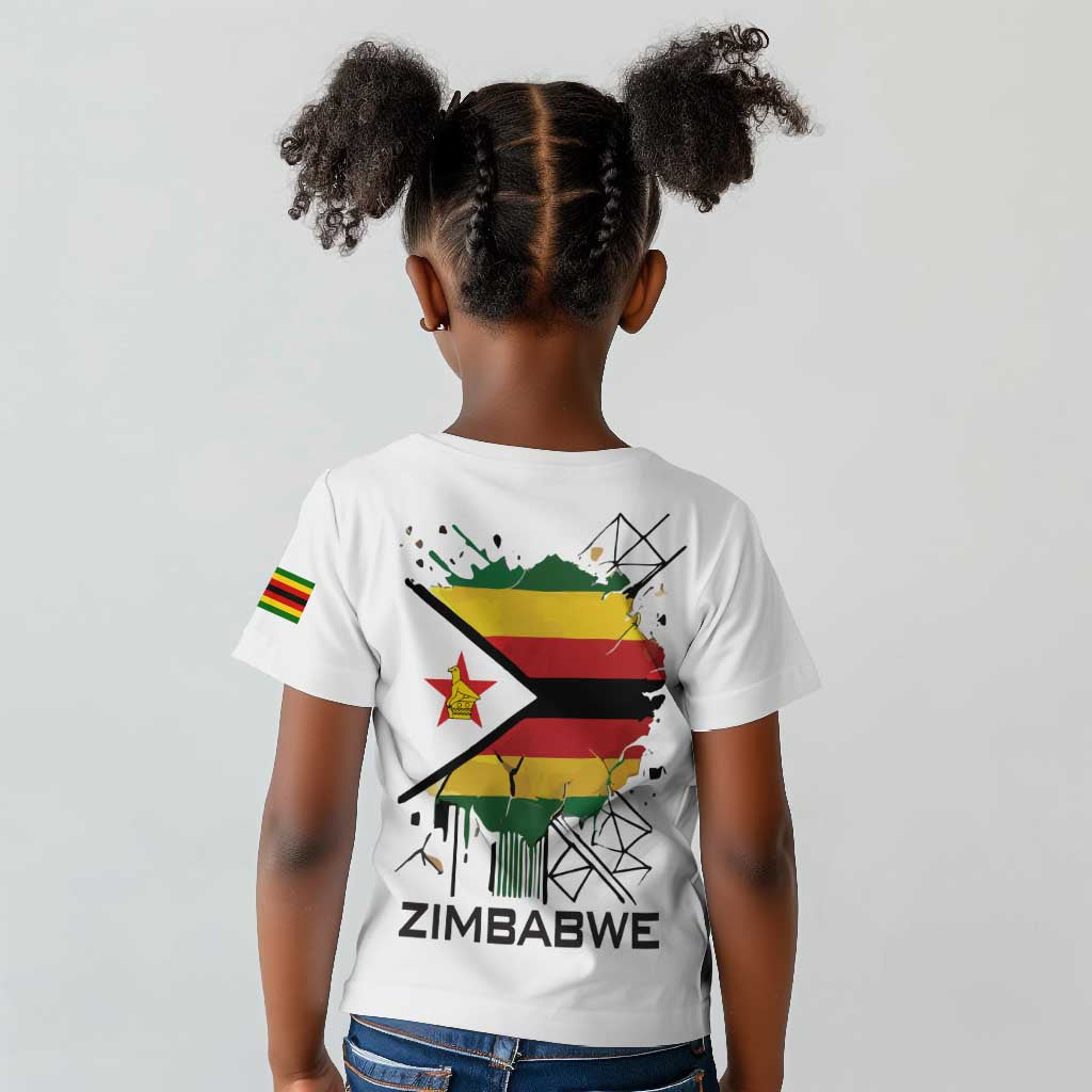 Spirit of Zimbabwe Kid T shirt Flag Colors and Symbol of Peace