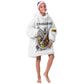 Spirit of Zimbabwe Kid Wearable Blanket Hoodie Flag Colors and Symbol of Peace