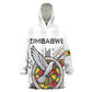 Spirit of Zimbabwe Kid Wearable Blanket Hoodie Flag Colors and Symbol of Peace