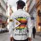 Spirit of Zimbabwe Long Sleeve Button Shirt Flag Colors and Symbol of Peace