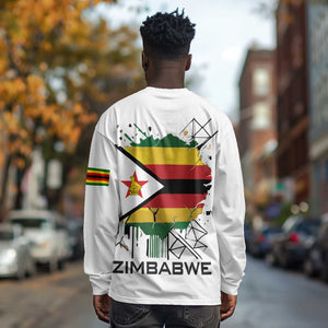 Spirit of Zimbabwe Long Sleeve Shirt Flag Colors and Symbol of Peace