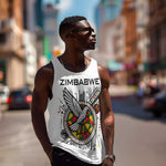 Spirit of Zimbabwe Men Tank Top Flag Colors and Symbol of Peace