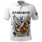 Spirit of Zimbabwe Polo Shirt Flag Colors and Symbol of Peace